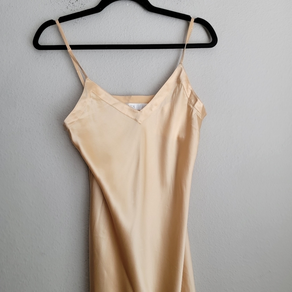 Ginia Silk Slip Dress In Mimosa Size Au10 Nwt — image 2 of 8